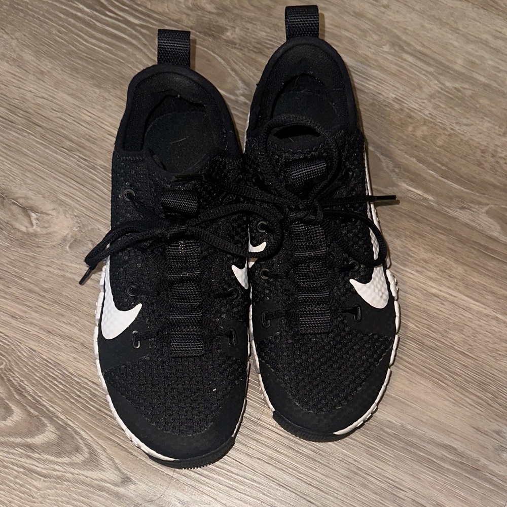 Black and White Metcon Sneakers